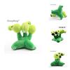 Plush Threepeater Plant Vs Zombies Doll 17cm Stuffed Toy For Kids' Gifts
