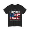 Support ICE Immigration Officers American Flag Border Patrol T-Shirt