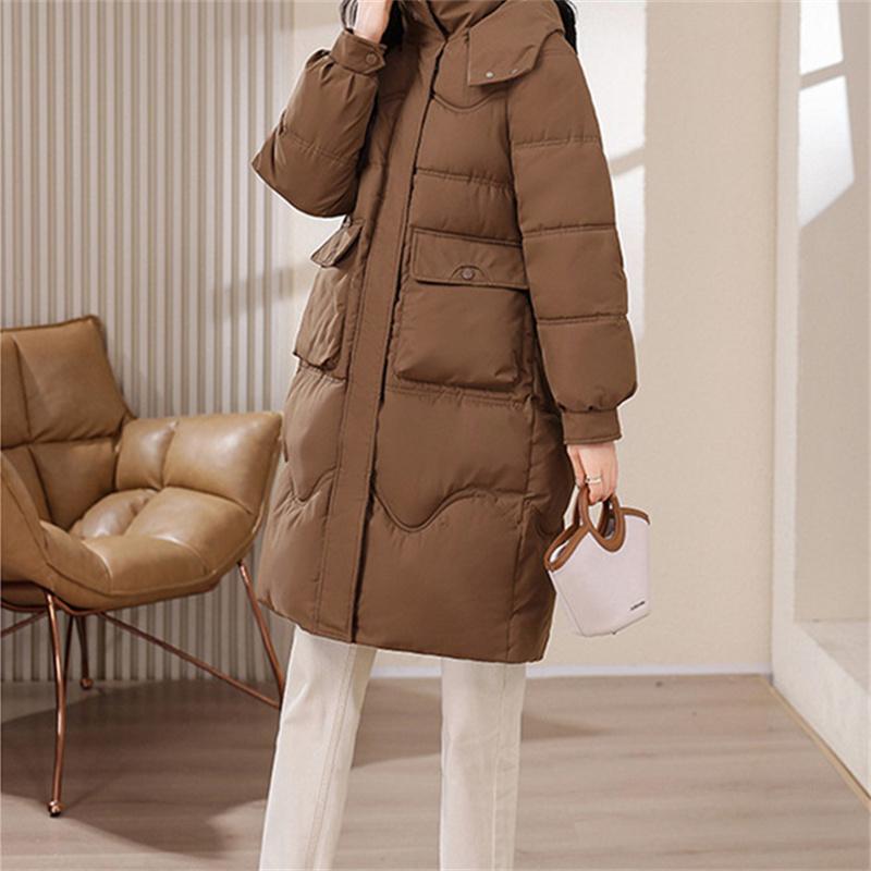 Winter Cotton Clothing Women's Mid To Long Length Plus Plus Size Women's Thick Coat