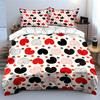 Colorful Heart Pattern Bedding Set  Kid'S And Adults' Bedroom Decor, Exquisite Three-Piece Bedding Set Gift