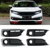 För Honda Civic Bil Framstötfångare Dimljus Ljus Cover Ram Dimljus Dimlampa Trim Lock Ram