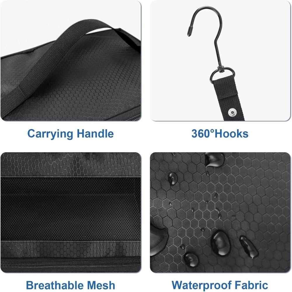 Mehrschichtige faltbare Kleideraufbewahrungstasche, große Kapazität, wasserdicht, zum Aufhängen im Kleiderschrank, mit Tragegriff, multifunktional