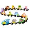 Dinosaur Magnetic Train Toy - Educational Building Blocks for Kids Ages 1-6
