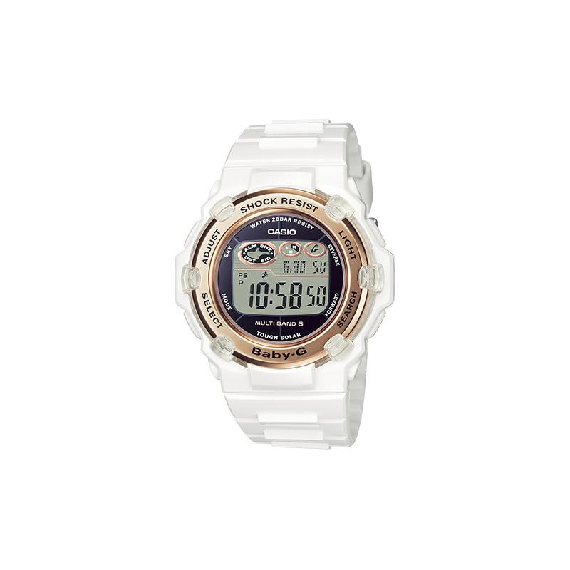 

Casio BABY-G series 200 meters waterproof quartz movement resin strap Japanese and Korean watch women s watch gray dial BGR-3003U-7AJF сірий колір
