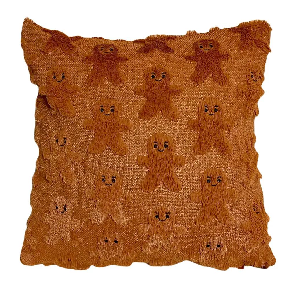 Christmas Tree Pillow Covers 45x45cm Soft Plush Decorative Cushion Case for Festive Home Winter Decor