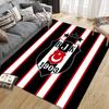 Amsterdamsche Football Club Ajax Flannel Pattern Square Carpet,Area Rug,Carpet Rug for Living Room Bedroom Sofa Playroom Decor,Non-slip Floor Mat