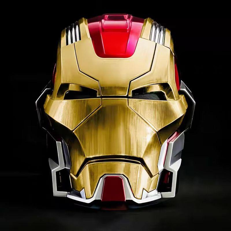 Iron Man Mk17 Jarvis Voice Controlled Auto Open Close Electronic Helmet Mask Face Cover Collectible Plaything Decoration For Superhero Fans