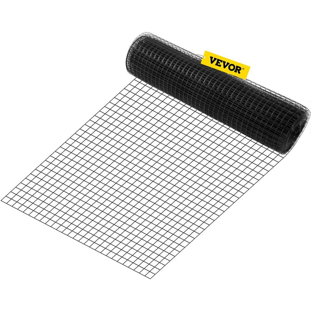 Hardware Cloth, 24\" X 100\' & 1\"x1\" Mesh Size, Galvanized Steel Vinyl Coated 16 Gauge Chicken Wire Fencing with A Cutting Plier & A Pair of Fabric