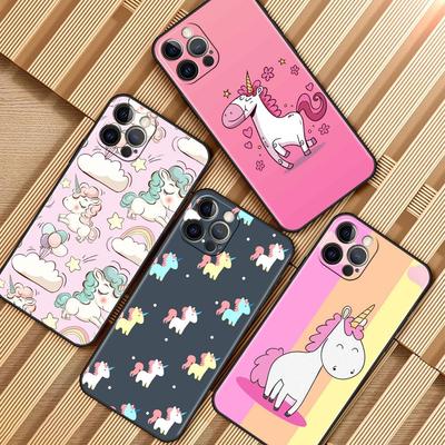 Phone Case for Apple iPhone 11 7 12 Pro 13 Mini XR X 6 6S XS Max 5 5S 8 Plus SE Soft Silicone Cover Little Unicorn