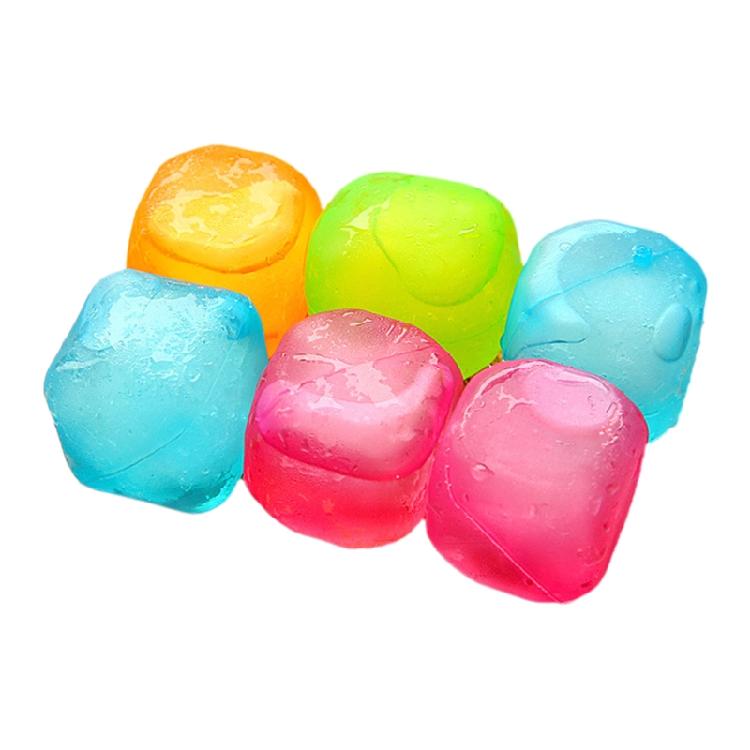 

6 Pcs Plastic Cooling Ice Cubes Non-Melting Washable Ice Cubes for Gatherings 1
