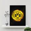 Bvb Soccer Team Stadium Theme Diamond Painting Round Diamond Mosaic Rhinestones Diamond Embroidery Craft Kit Wall Decor Without Frame