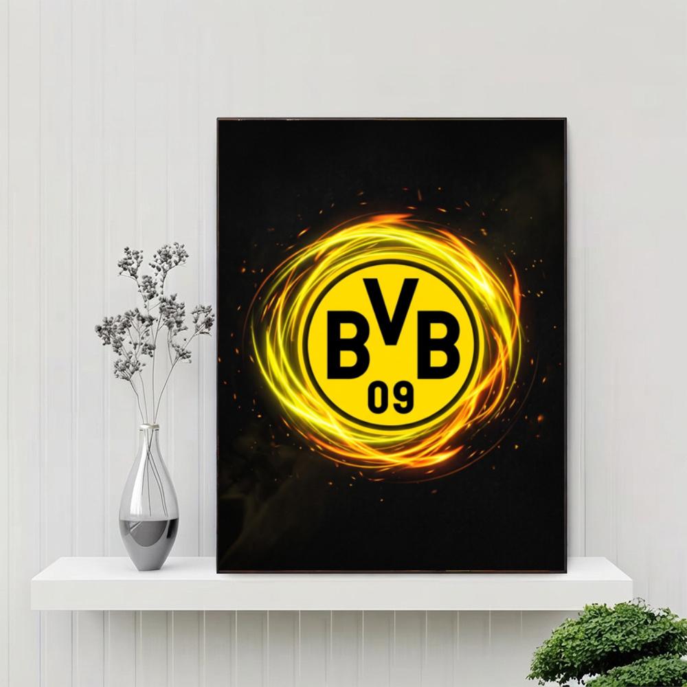 Bvb Soccer Team Stadium Theme Diamond Painting Round Diamond Mosaic Rhinestones Diamond Embroidery Craft Kit Wall Decor Without Frame