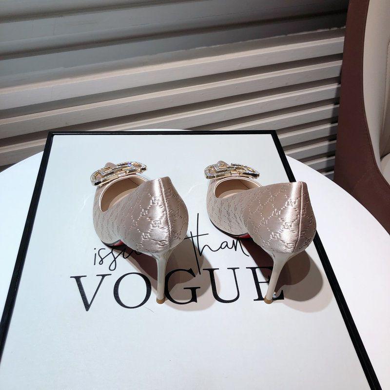 Elegant 2025 Satin Stiletto Heels with Rhinestone Buckle