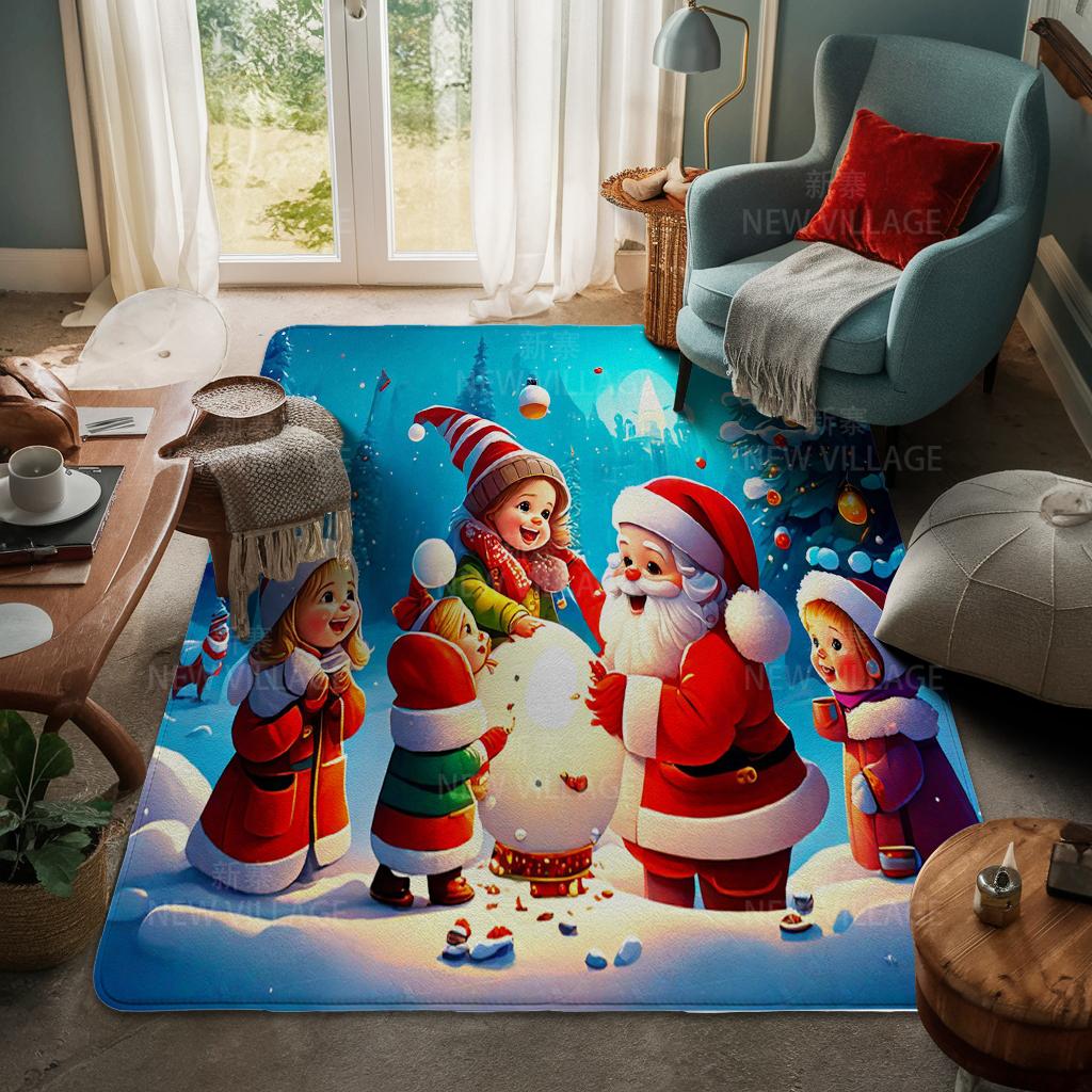 Koberec ke vchodu do domu Rohožka ke dveřím do domu Obývací pokoj Vana Koupelna Protiskluzové koberce s absorpcí vody vana Veselé Vánoce zima