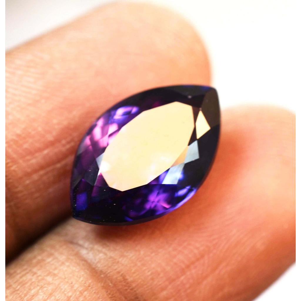 Natural Purple Tanzanite Loose Gemstone Marquise Shape 7.30 Ct for Jewelry Making and Crafts