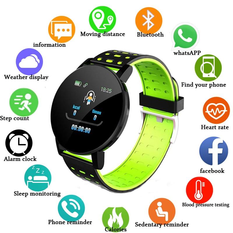 Orologio Bluetooth intelligente 119Plus Monitoraggio del sonno Frequenza  cardiaca e monitoraggio della pressione sanguigna Impermeabile Orologio di  moda acquista in modo economico — spedizione gratuita, recensioni reali con  foto — Joom
