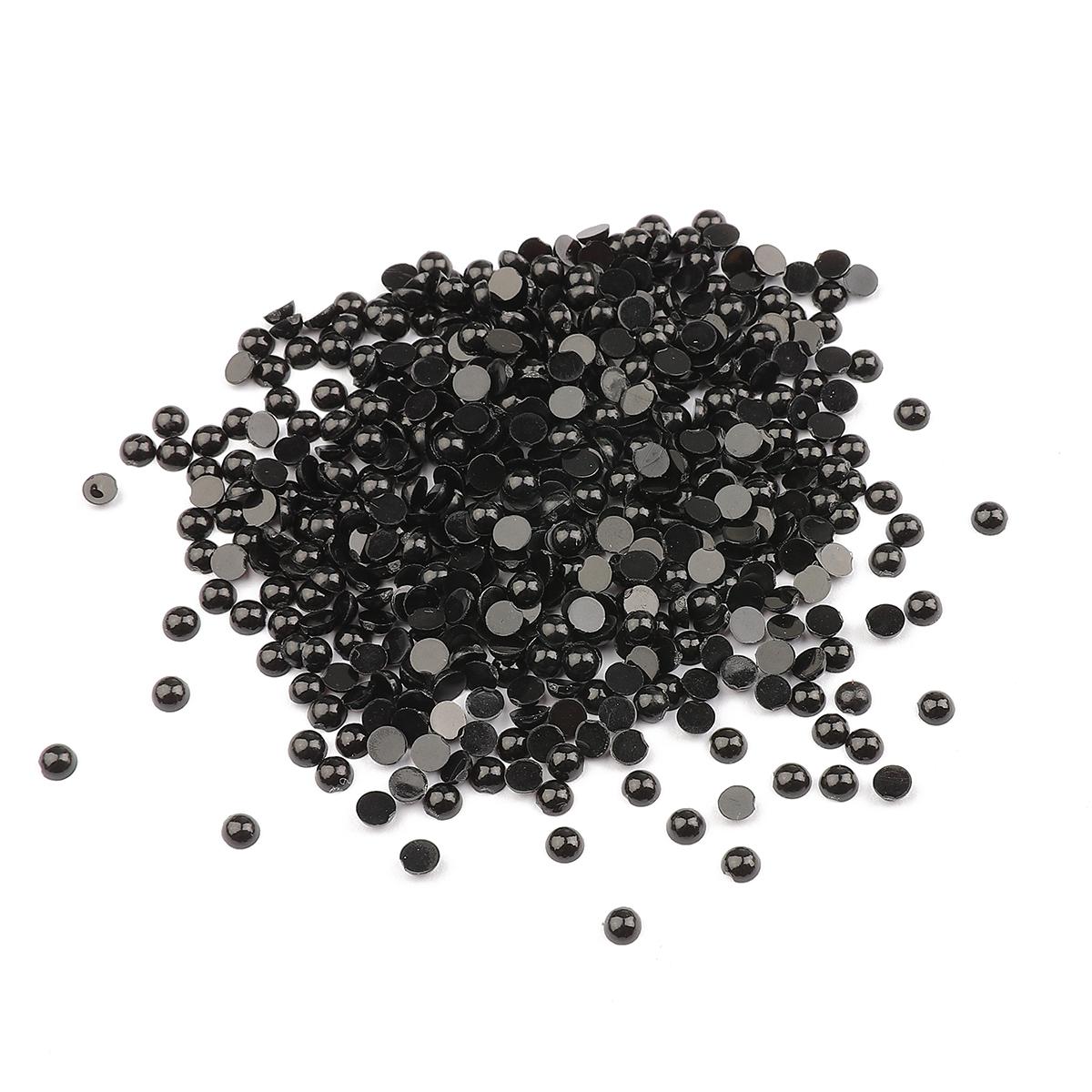 

20-100 шт./пакет, черные акриловые безопасные глаза, овальные бусины с плоской спинкой для куклы-медведя, кукольного животного, поделки своими руками, детские игрушки, аксессуары для глаз 3mm 500pcs чёрный