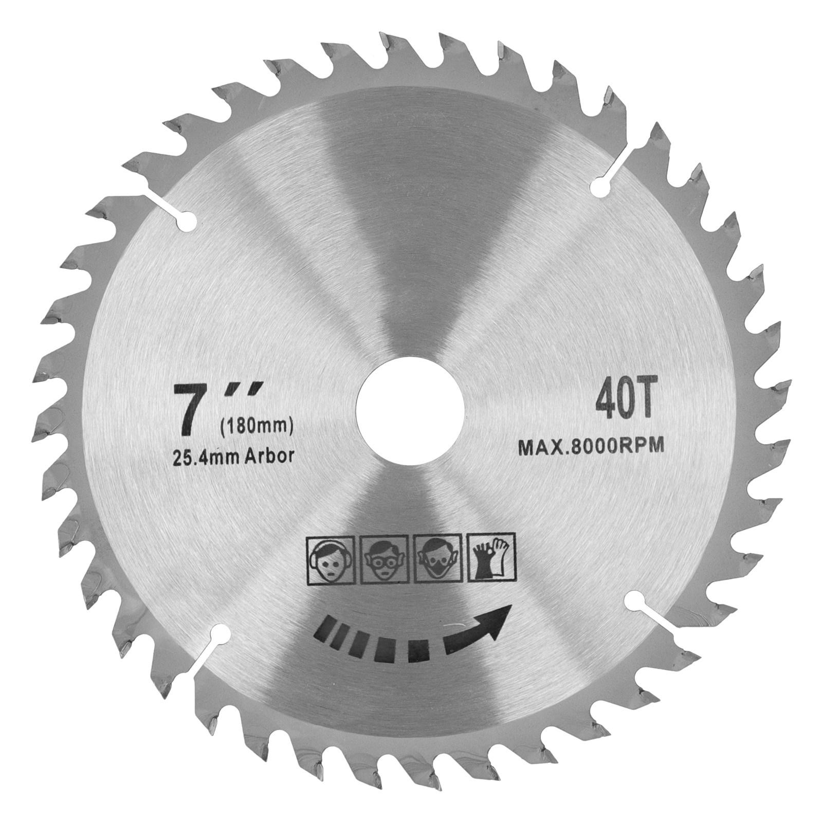 

7x40T 180мм Пильный диск Твердосплавный Круг отрезной Деревообрабатывающий аксессуар