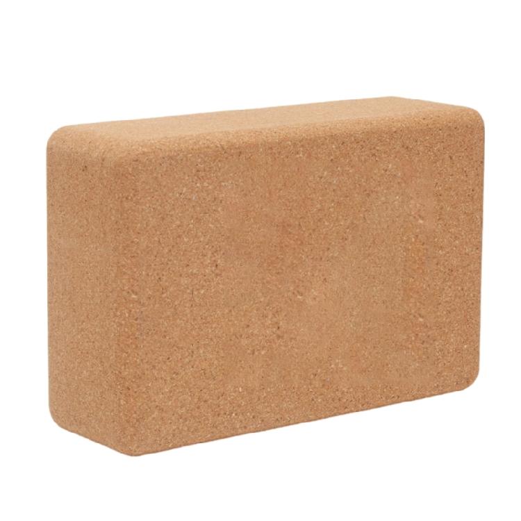 Natural Cork Yoga Brick Lightweight Yoga Cork Brick with Nonslip Designs for Pilates Effective Stretching Exercises 1