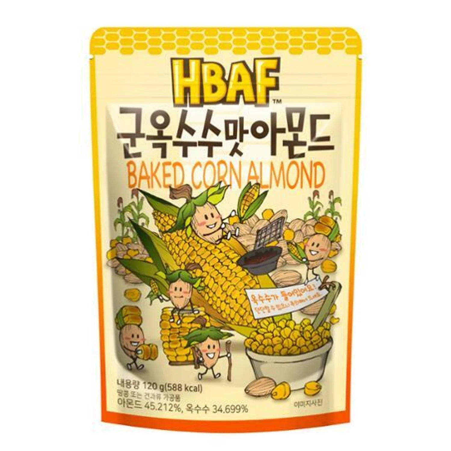 HBAF Baked Corn Almond 120g 120g