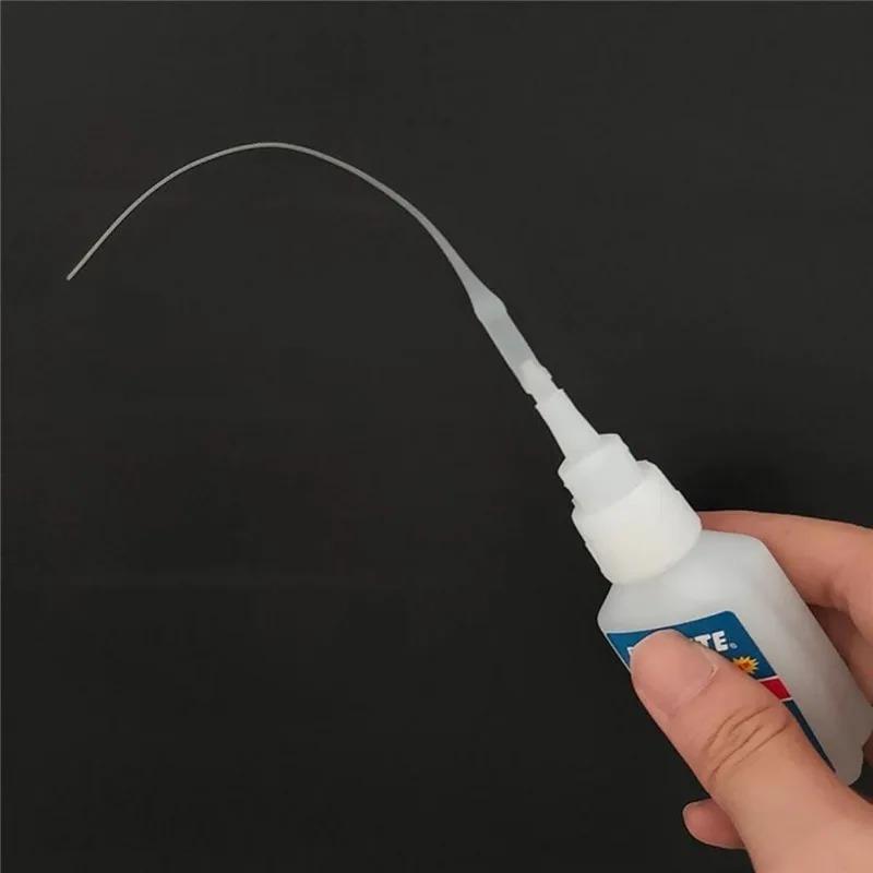 100Pc Plastic Glue Bottom Tips Disposable Micro Tips Dropping Tube Nozzle for 502 Rubber Hose Glue Extender Precision Applicator