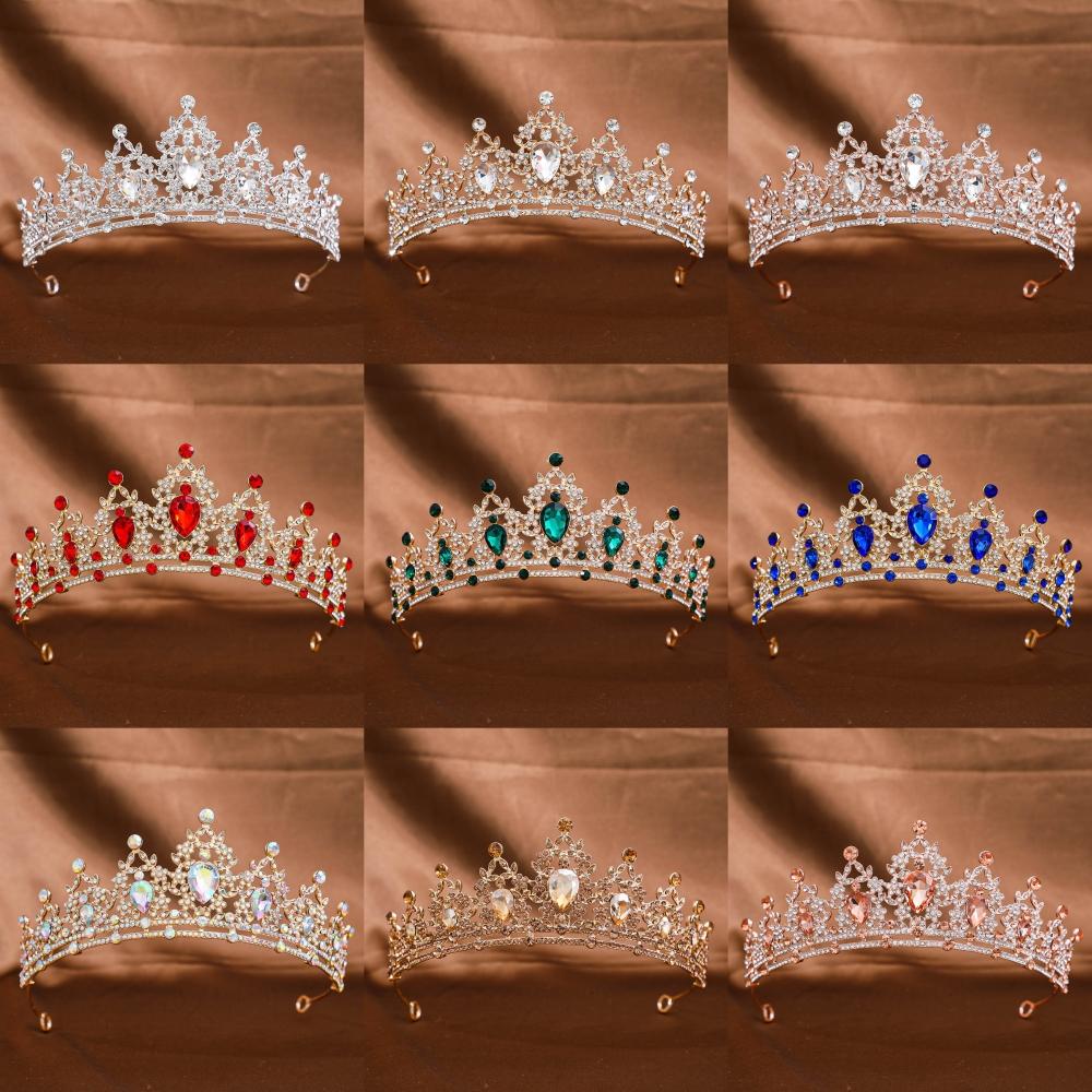 Baroque Crystal Tiaras and Crowns Headband for Women Party Rhinestone Bridal Wedding Hair Accessories Jewelry Crown Tiara Gift
