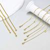 Waterproof Layered Link Chain Anklets Bracelet for Women, Gold Plated Foot Leg Anklets Summer Boho Beach Jewelry Adjustable