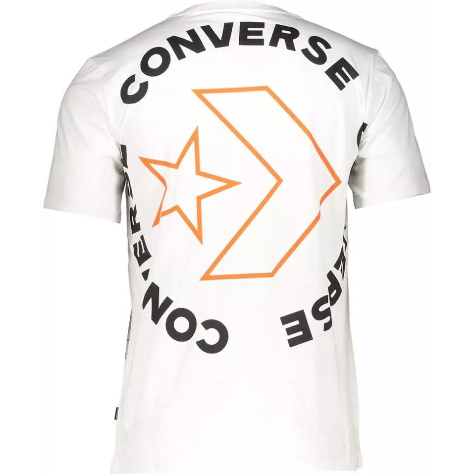 Converse Star Chevron Circle T Shirt Men s White 10018872-A02 M