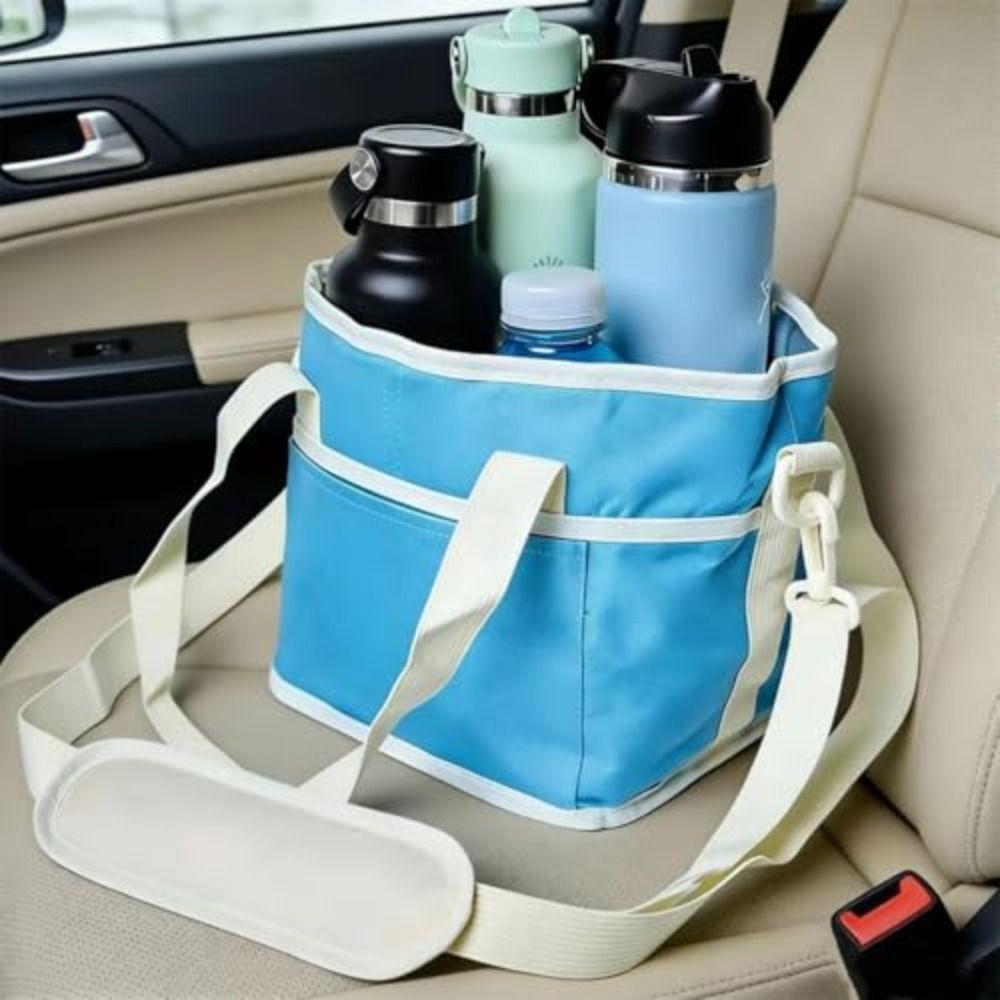 With Adjustable Strap Drink Bag Multiple Carrier Cup Stand for Hiking Walking Sports Outings