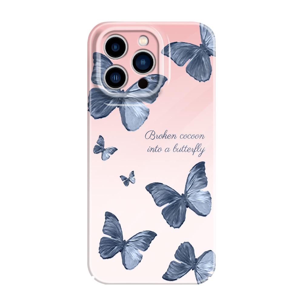 Verleidelijk Vlinder Telefoonhoesje Voor iPhone 13 12 11 7 8 6 6S Plus Pro Max Mini X XS XR SE 2020 2022 Film Harde Cover