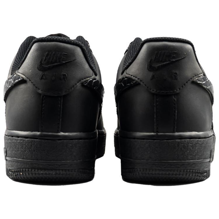 Nike Air Force 1 Slip Resistant Abrasion Resistant Low top Skateboard Shoes Unisex Black CW2288-001(Team219-)