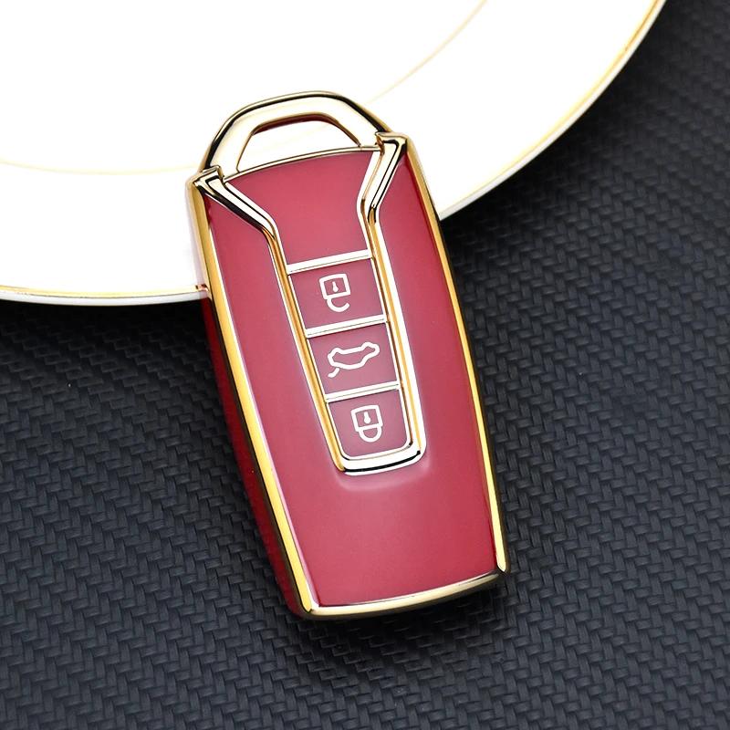 Tpu Car Remote Key Case Cover For Volkswagen Vw Touareg      Auto Key Shell Fob Accessories