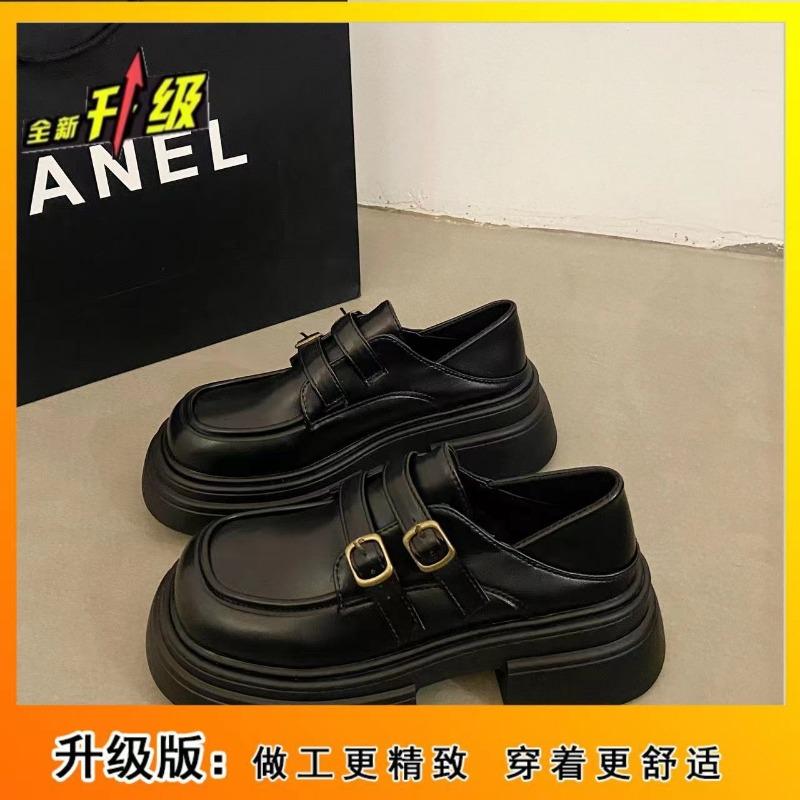 Muffin thick-soled Mary Jane single shoes women's spring and summer new retro heightening small leather shoes tide