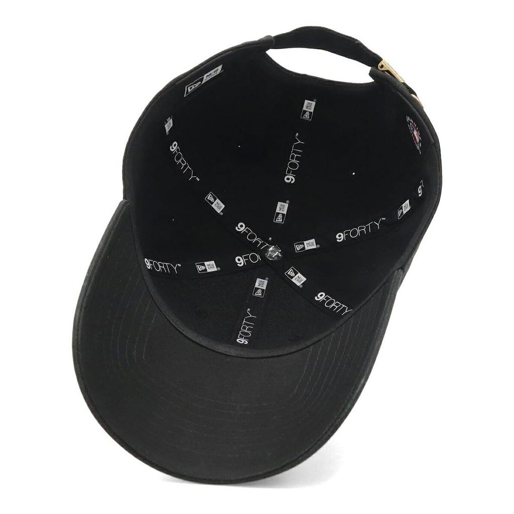 New Era 9FORTY Long Visor Cloth Strap MLB NY Yankees Cap 15164881 NER37C5505, Black, Free Size 56.8-60.6cm, Adjustable, ONSPOTZ, Unisex