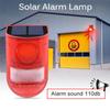 Light Sound Alert Detector Strobe Security Protection Alarm System Motion Sensor Warning Lamp