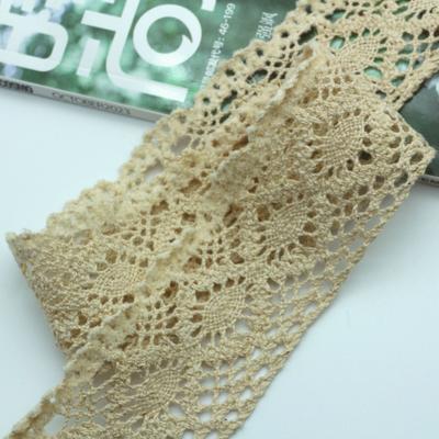 Cotton Lace With Fleece Unilateral Serrated Cotton Lace, Cotton Lace