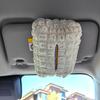 Cloth Car Tissue Box: Hangable Napkin Storage & Interior Decoration