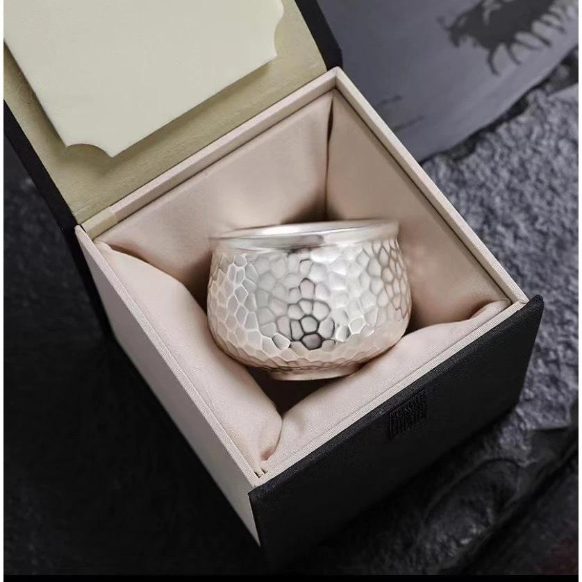 Silver-plated Tea Set, Brewing Teapot, Light Luxury Teacup, Ceramic Household Kung Fu Tea Set, One Pot and Two Cups