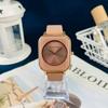 JYL Couple Watch Ins Style Square Casual Silicone Strap