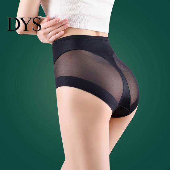 Women Ice Silk Underwear Panties Seamless High Waist Tummy Control Good Breathability Solid Lady Color Slim Fit Thin Quick Dry Casual Sport Underpants