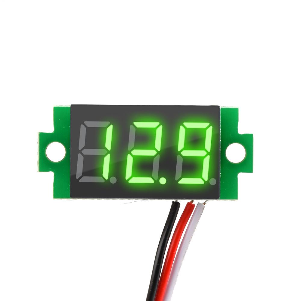0.36 Inch DC 4.7-32V 2 Wires Mini Digit Display Voltmeter Mini LED Digital Panel Volt Voltage Meter Instrument Car 12V 24V