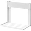 Yamazaki Tower Washing Machine Storage Rack, 2-Tier Magnetic Folding Shelf, White, Dimensions: W41 x D26 x H36.5cm (W x D x H), Bathroom Storage Rack,