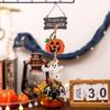 Wooden Halloween Pumpkin Ghost Plaque Skeleton Bat Ghost Happy Halloween Decorations  Home Decor