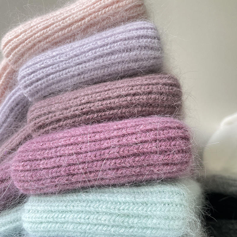 Unisex Winter Mohair Strickmütze Individuelles Logo Warm Lang Sport Strand Freizeit Täglich Outdoor Reisen Angeln Stickerei