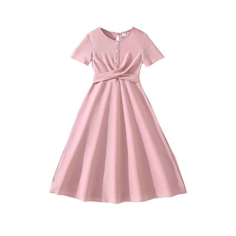 Süßes Mädchenkleid - Frühling/Sommer Kinder Elegantes Rosa Prinzessinnenkleid