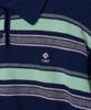 TTUDEMENT Retro Stripe Polo Knit Navy