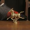 Metal Horse Statues Positive Energy Good Luck Showpiece Collectible Figurines Animal Sculptures for Home Office Decors