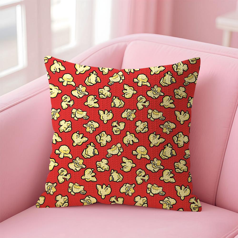 Classic Popcorn Pattern Cushion Cover Comfort Sofa Bed Silky Elegant Invisible Zipper Decorative Holiday Gifts