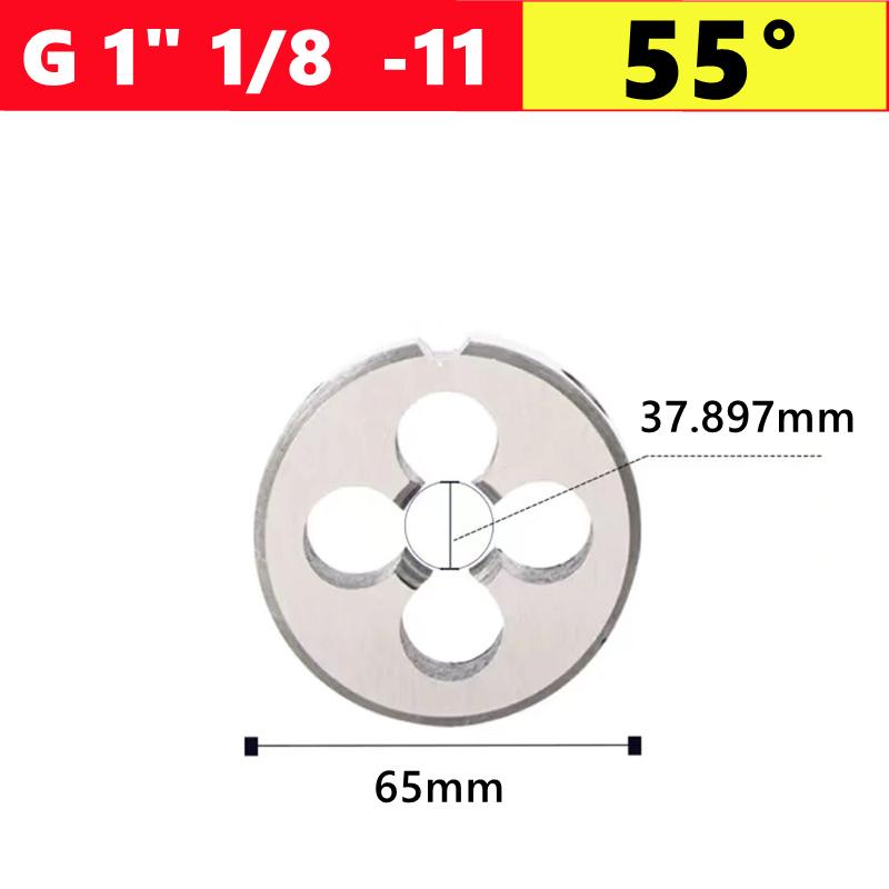 G NPT 55 °/60 ° pipe thread die 1/8 1/4 3/8 1/2 3/4 1 inch 2 inch, used as a tool for tapping external threads of water pipes