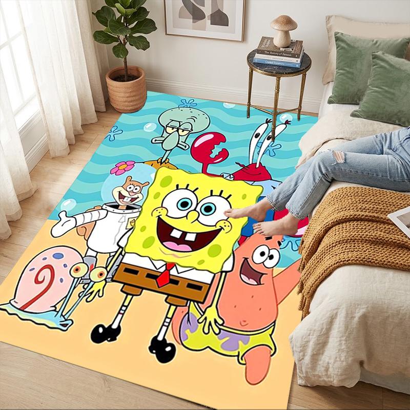 Spongebob Living Room Nonslip Area Rug Soft Carpet For Bedroom Game Playroom Sofa Office Home Decor Doormat Christmas Gift C926601